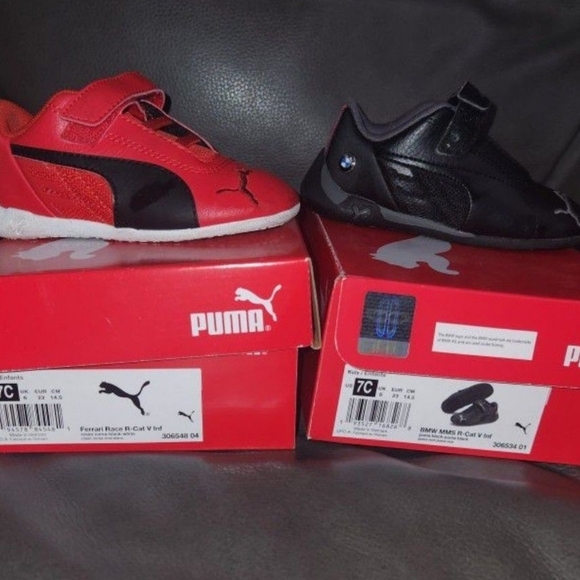 Baby Boy Toddler puma Ferrari BMW shoes size 7c 7 sneakers - Picture 1 of 2